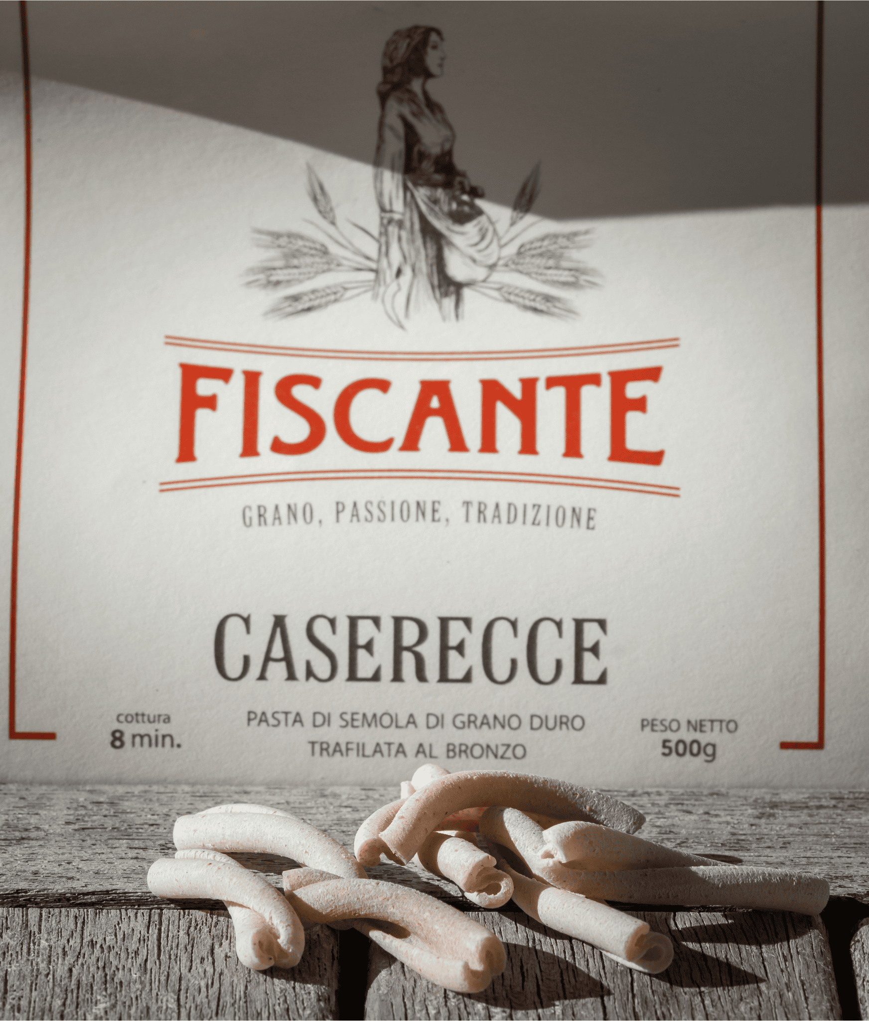 caserecce prima Caserecce biologiche Fiscante | Pasta di grano duro bio 100% italiano trafilata al bronzo - immagine 1