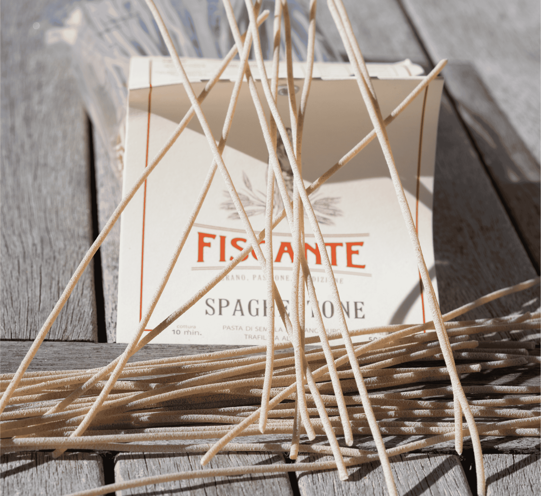 spagh 1 Spaghettone biologico Fiscante | Pasta di grano duro bio 100% italiano trafilata al bronzo - immagine 1
